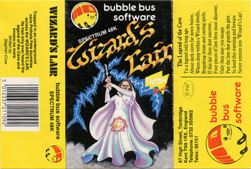 Wizard’s Lair box art for ZX Spectrum